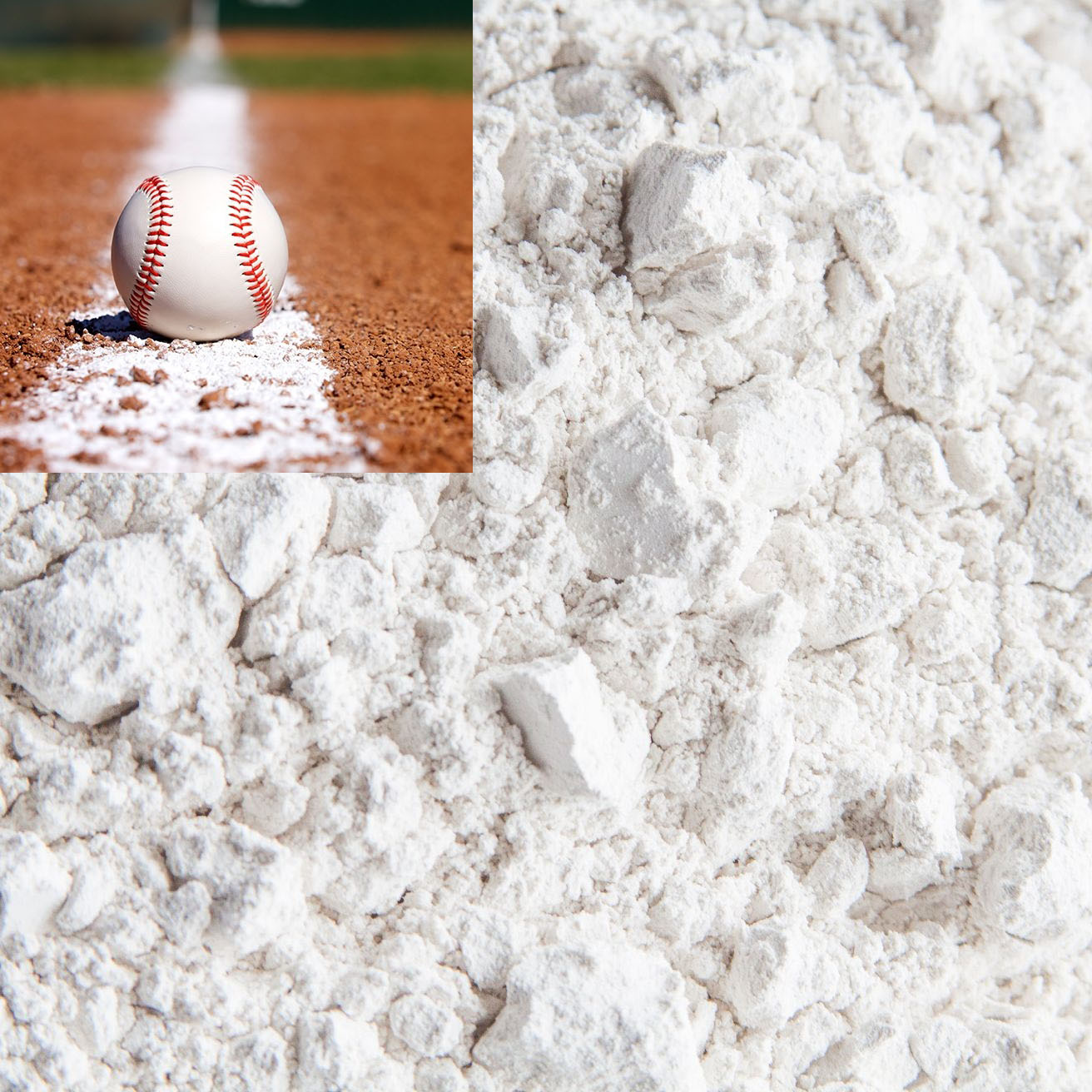 Athletic Field Marking Lime, Pulverized Limestone, White, 50-Lbs